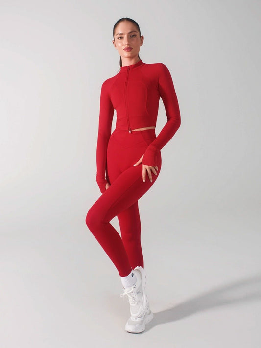 Phantom Waist Jacket - Lipstick Red