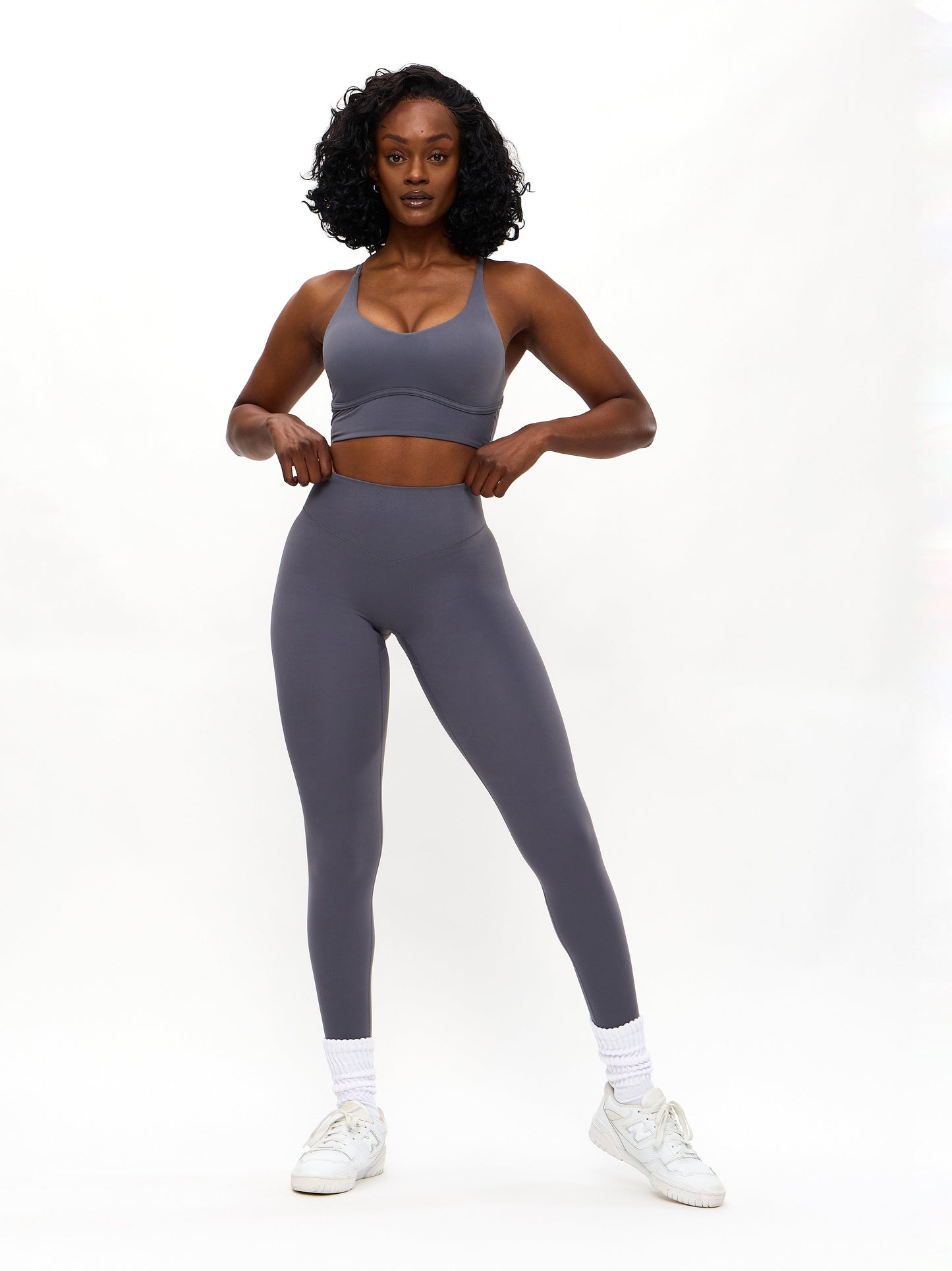Poshknit Sports Bra - Blue Steel