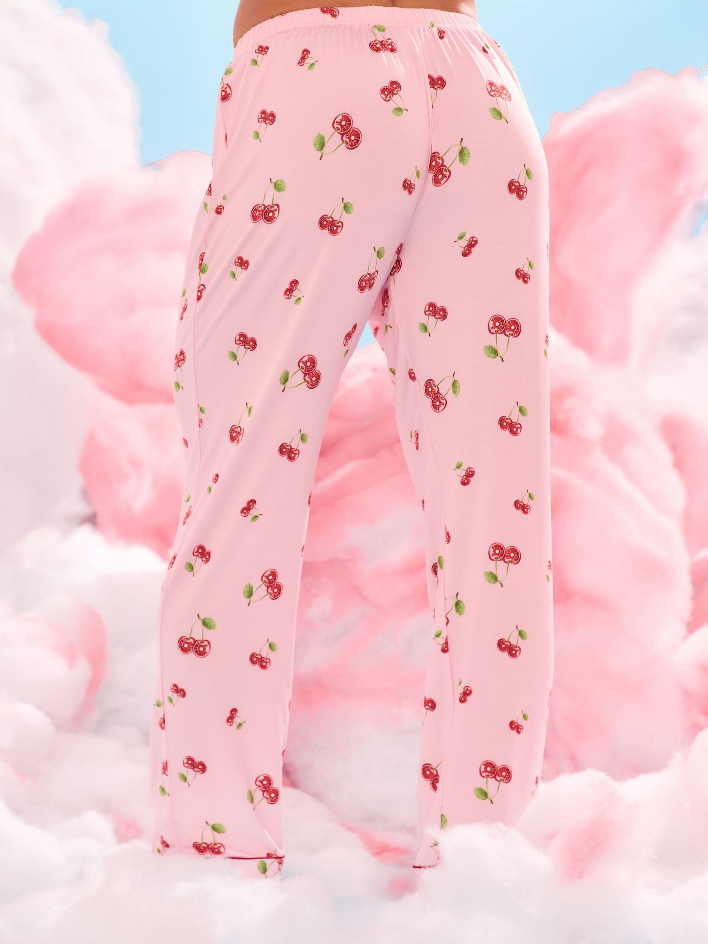 Pajama Pants Set - Cherry Print