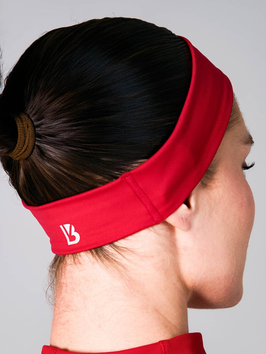 Airbrush Headband - Lipstick Red