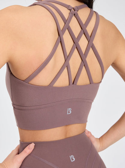 Revolution Sports Bra - Mocha Berry