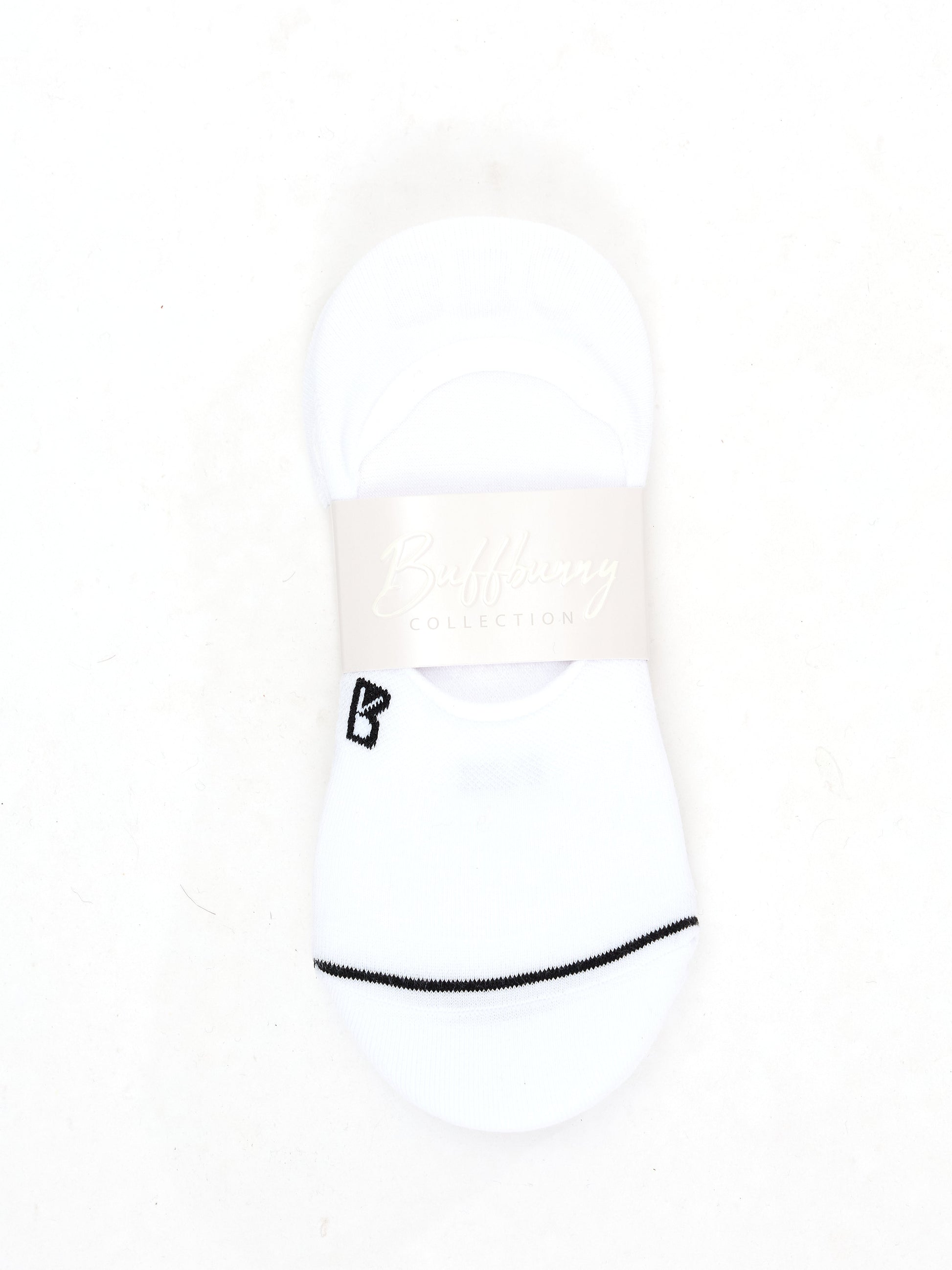 3 Pack No Show Socks - White