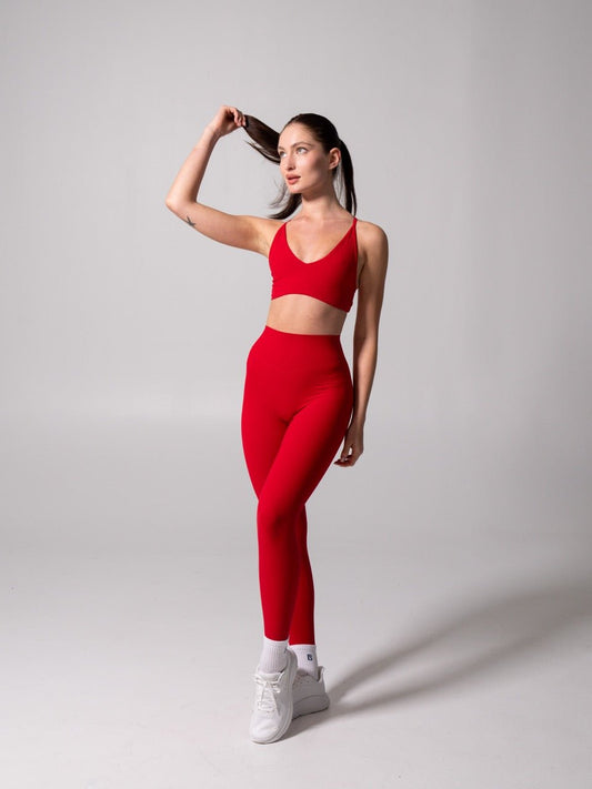 Micro Legacy Legging - Lipstick Red