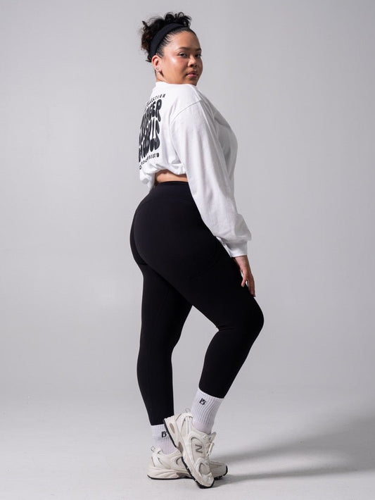 Stronger Long Sleeve Tee - White