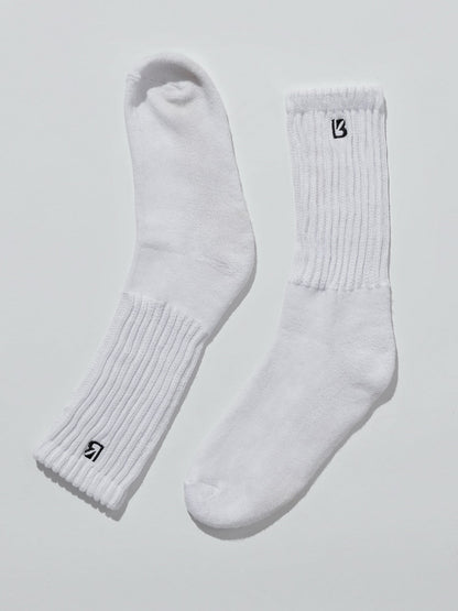 3 Pack Scrunch Socks - White
