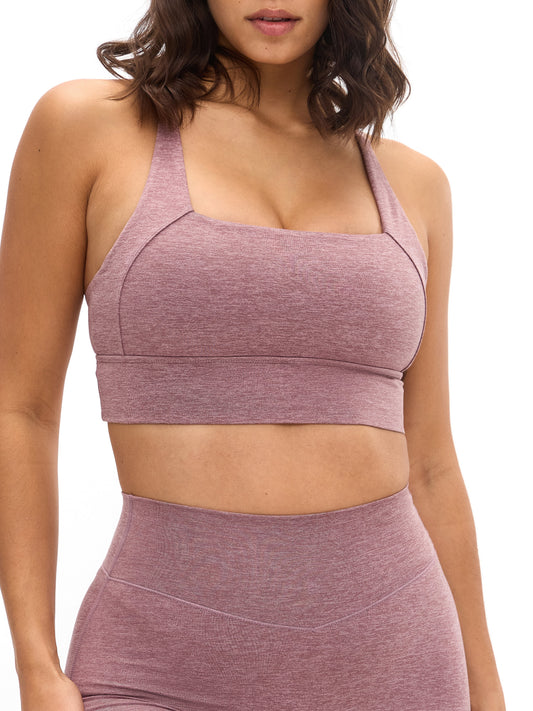 Dream Heather Square Neck Sports Bra - Matter