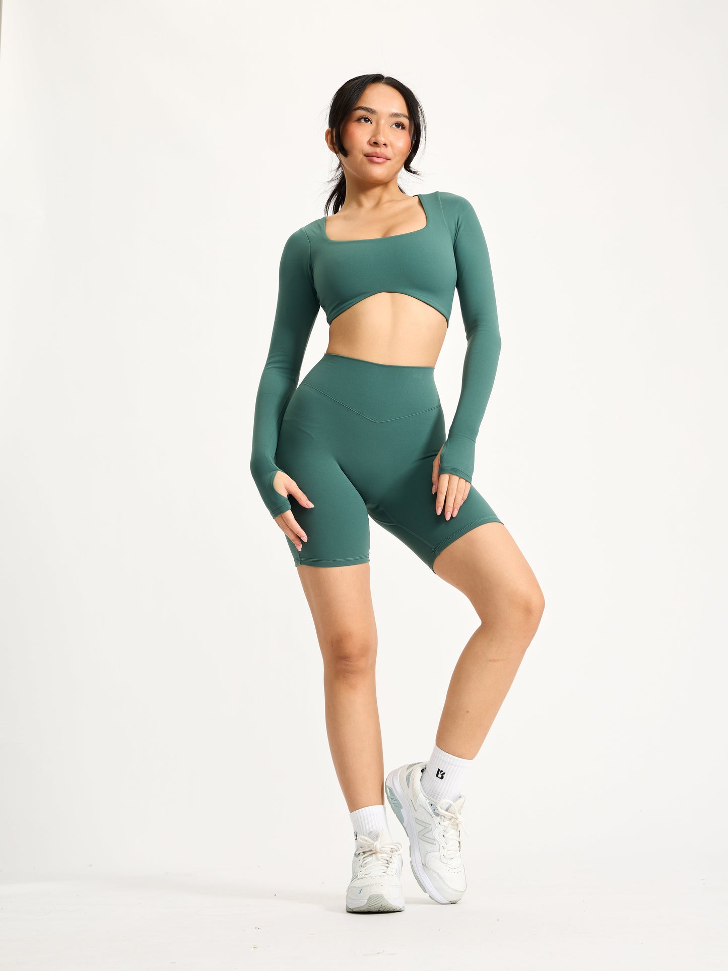 Long Sleeve Curve Crop - Heiress Ivy