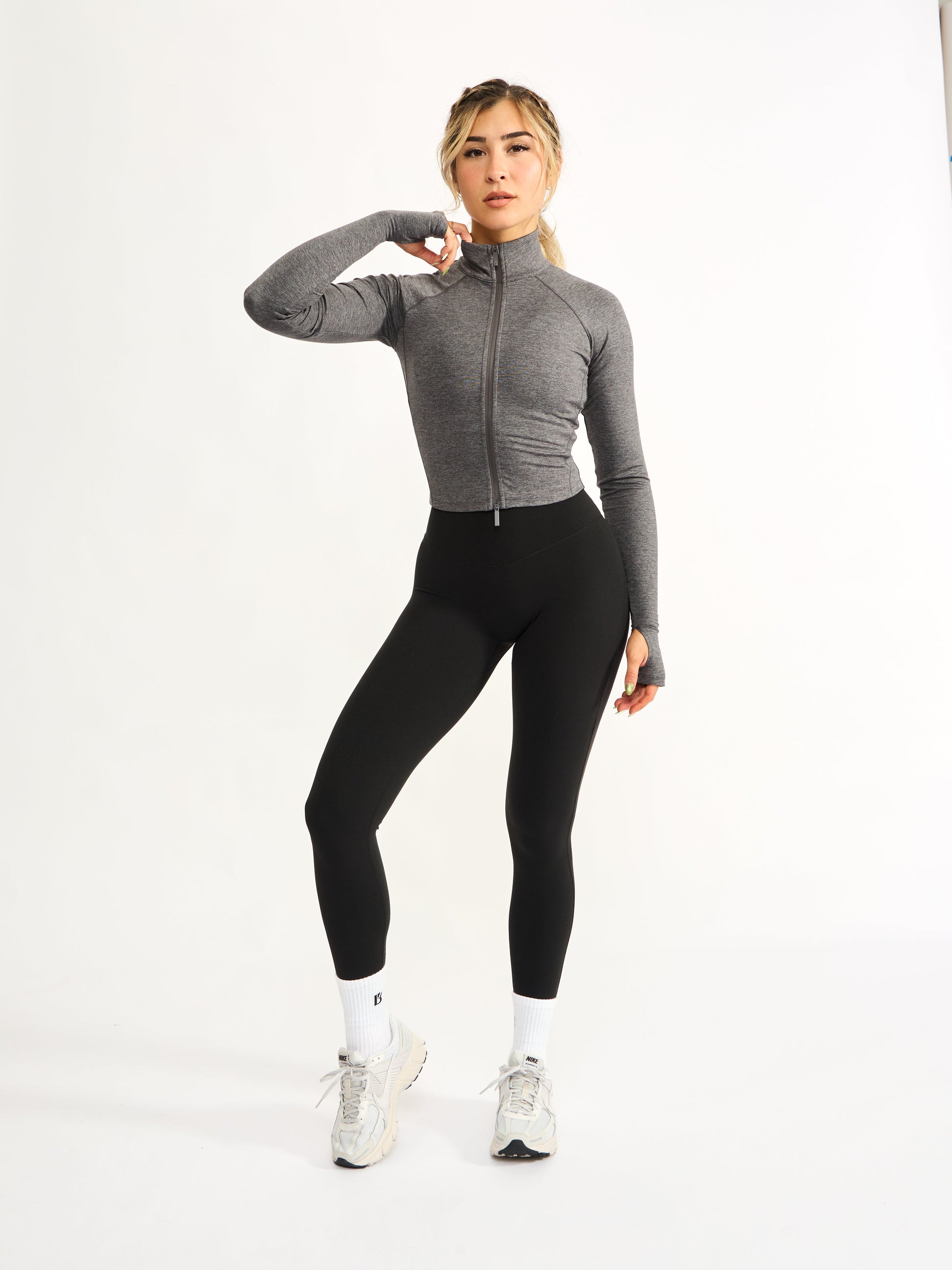 Dream Heather Zip Jacket - Heather Charcoal