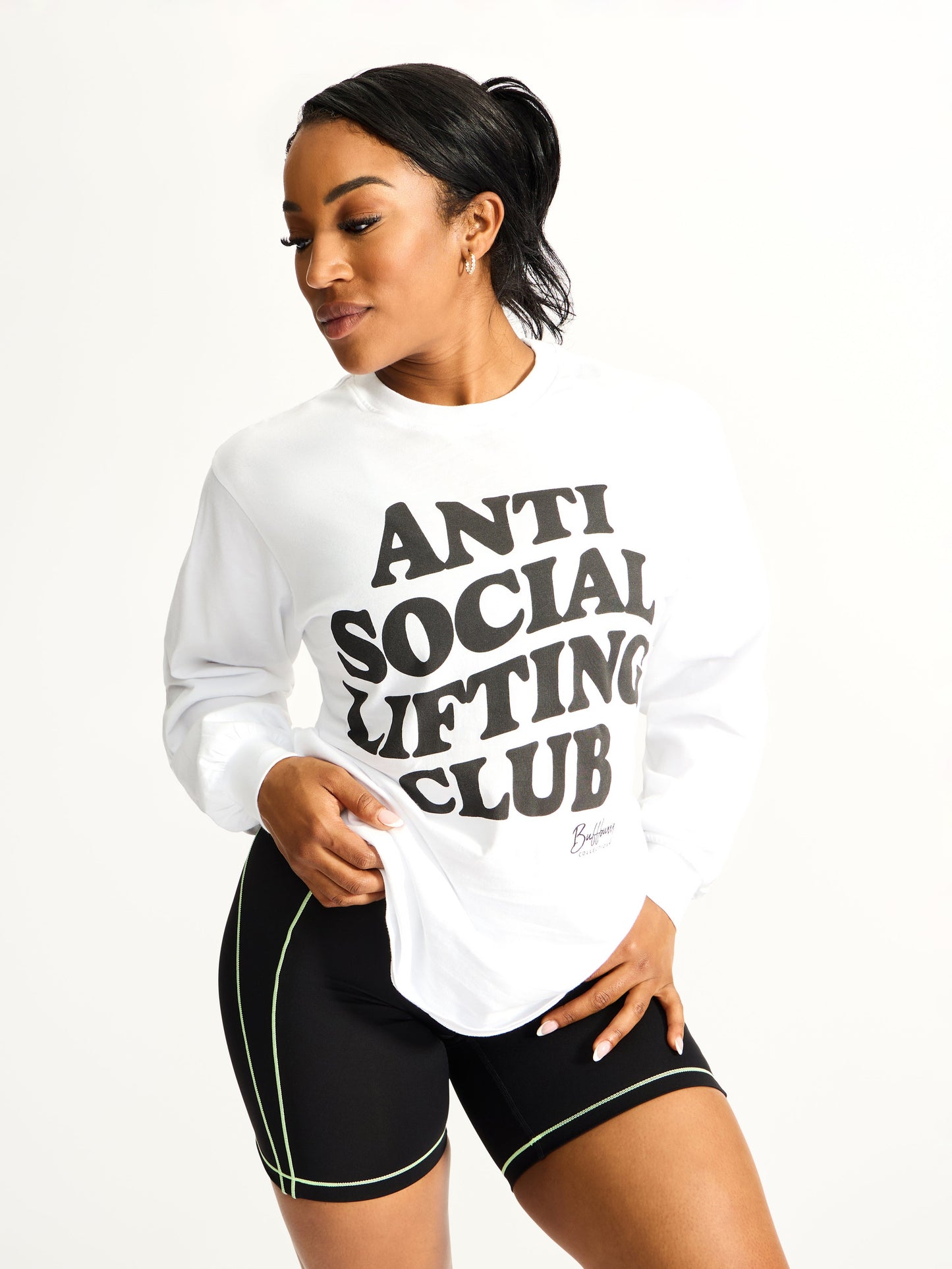 Social Long Sleeve Tee - White