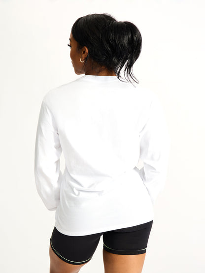 Social Long Sleeve Tee - White