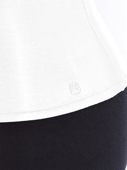 Halo Hip Tee - White