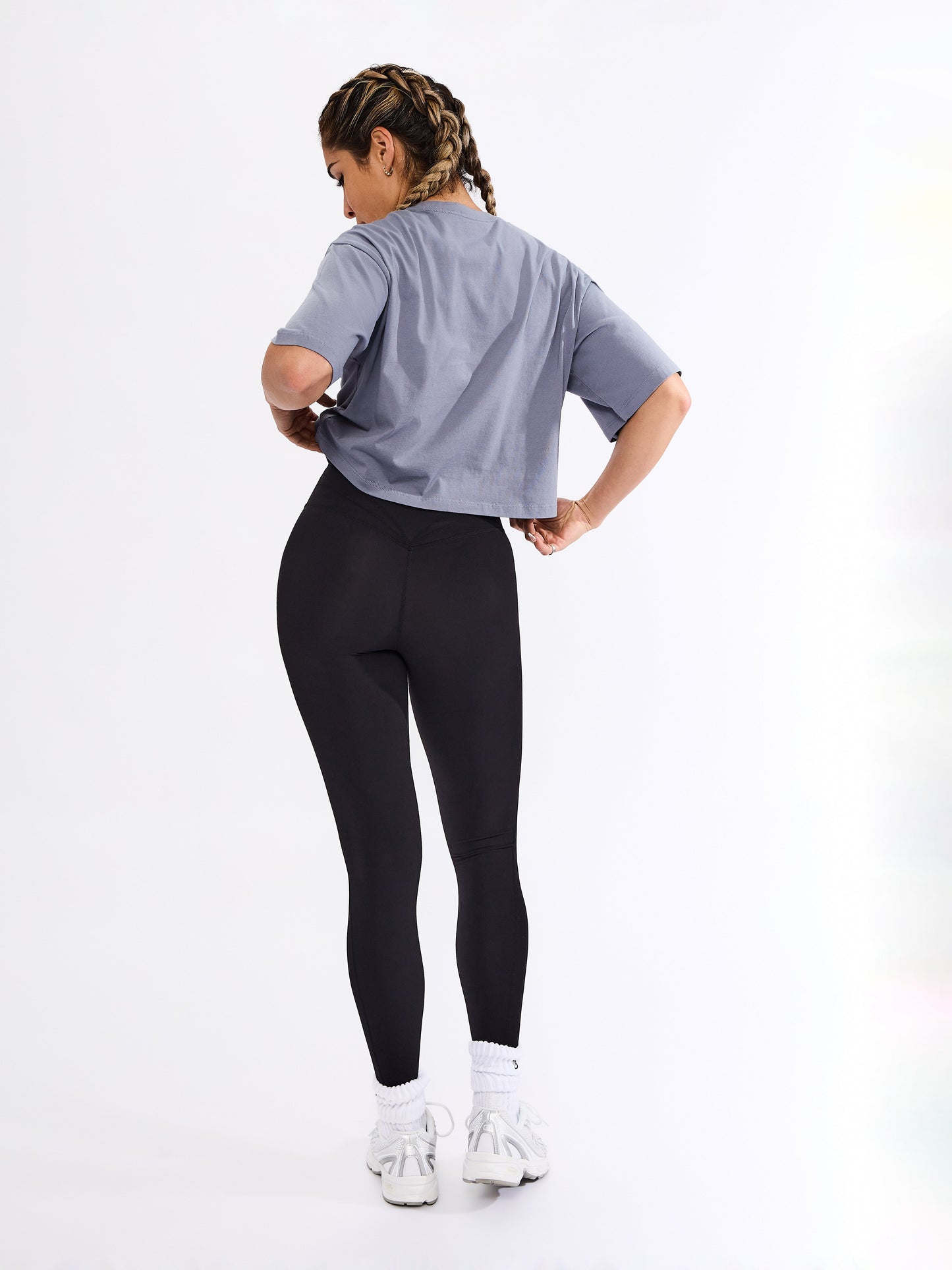 One More Crop Tee - Sterling