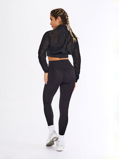 Exposed Mesh Jacket - Onyx Black