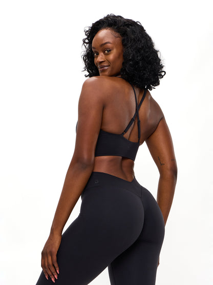Poshknit Sports Bra - Onyx Black