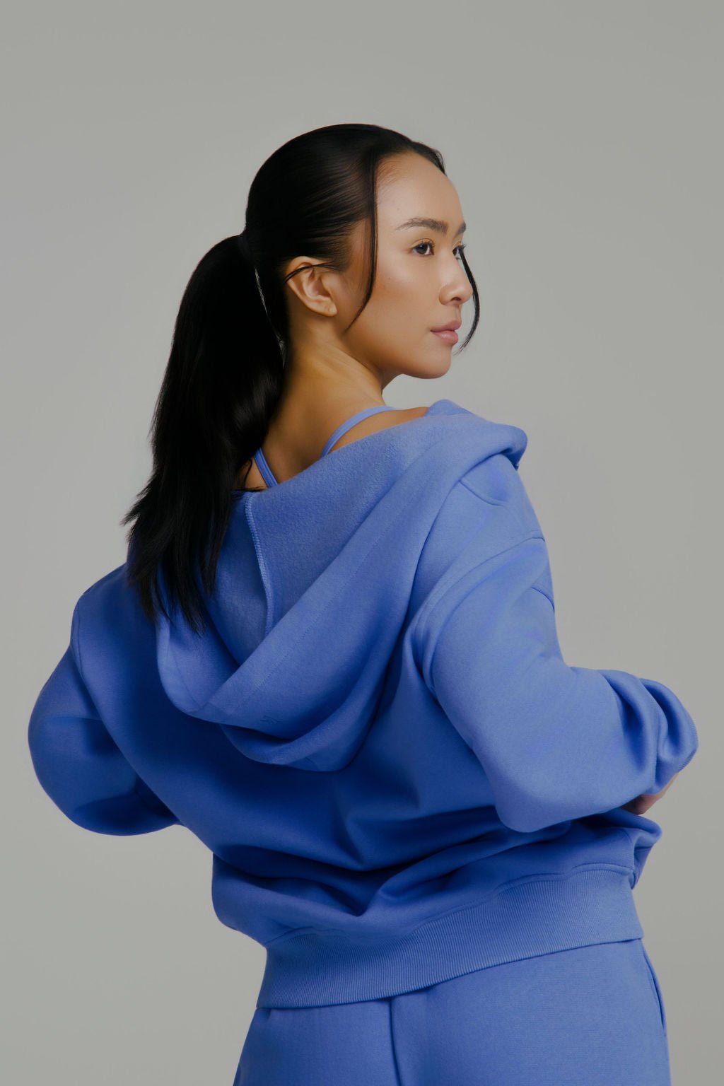 Threads Zip Hoodie - Azul
