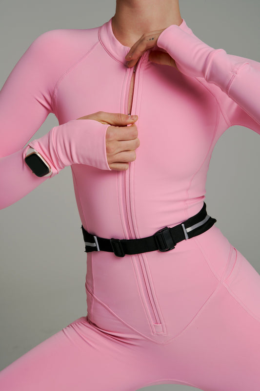 Colorado Fleece Bodysuit - Plastic Pink