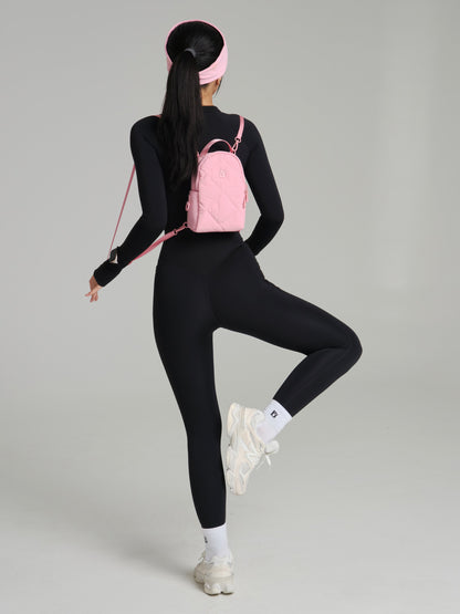Mini Puffer Backpack - Plastic Pink