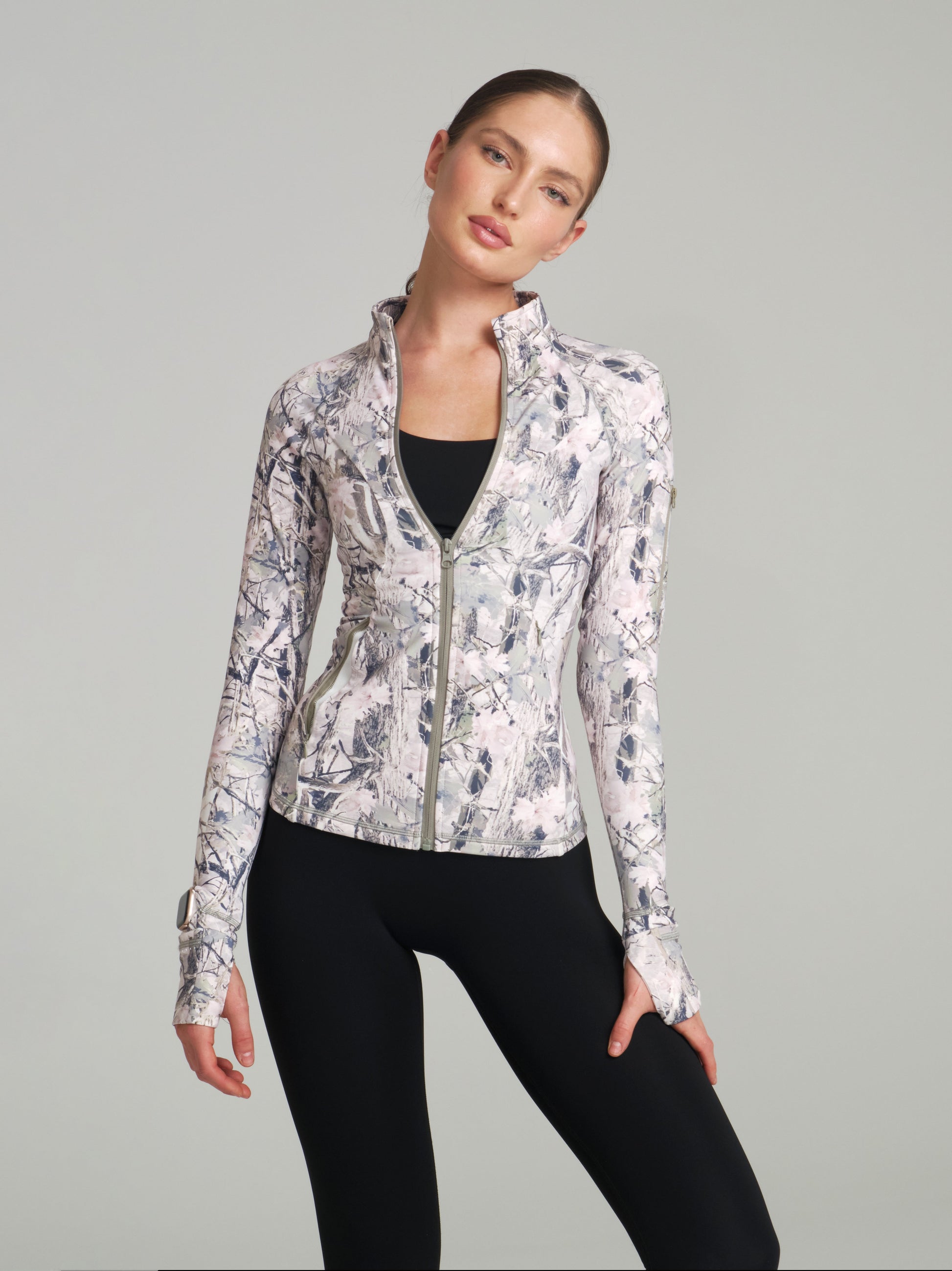 Colorado Fleece Zip Jacket - Pink Camo