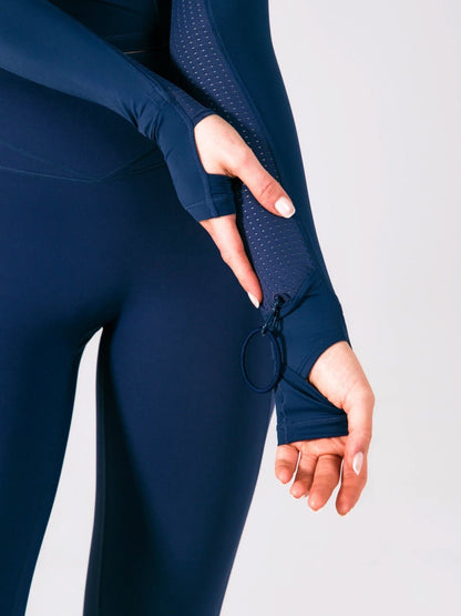 Storm Waist Top - Baked Blue
