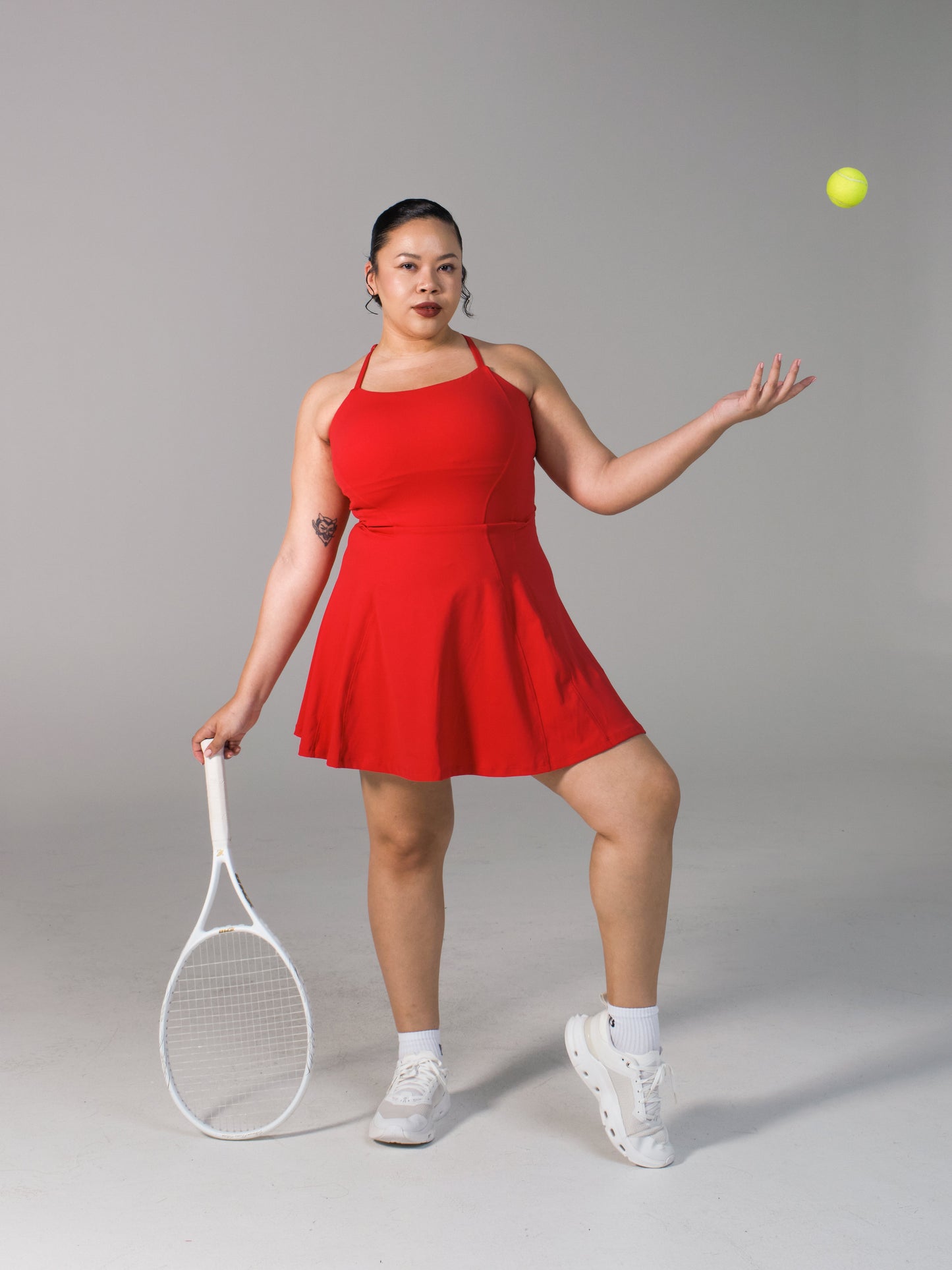 Bend and Snap Dress - Lipstick Red