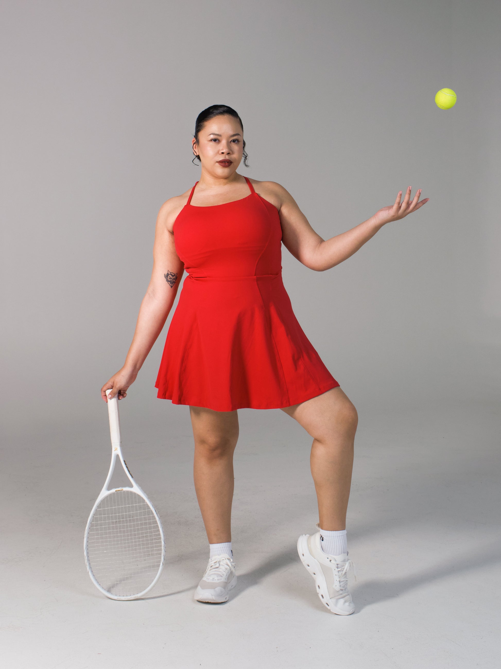 Bend and Snap Dress - Lipstick Red