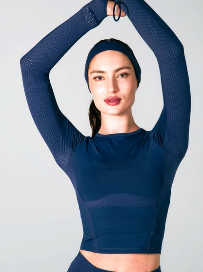 Storm Waist Top - Baked Blue