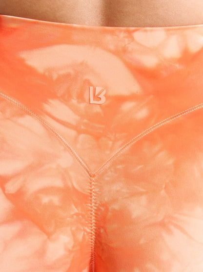 Aggressive Scrunch Short 7" - Peach Rings Tie Dye