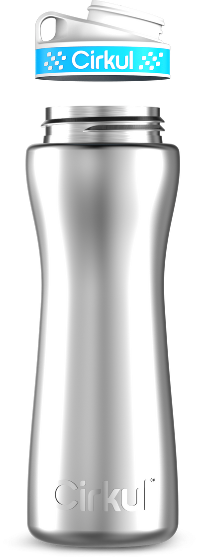 Custom 22oz. Stainless Steel Bottle & Comfort Grip Lid