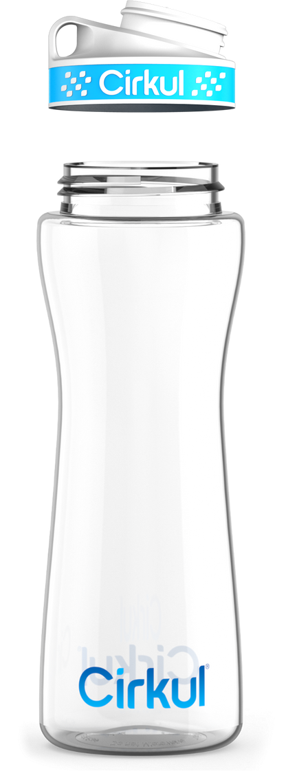 Custom 22oz. Plastic Bottle & Comfort Grip Lid