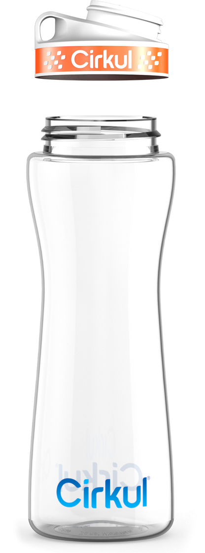 Custom 22oz. Plastic Bottle & Comfort Grip Lid