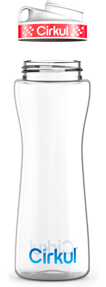 Custom 22oz. Plastic Bottle & Comfort Grip Lid